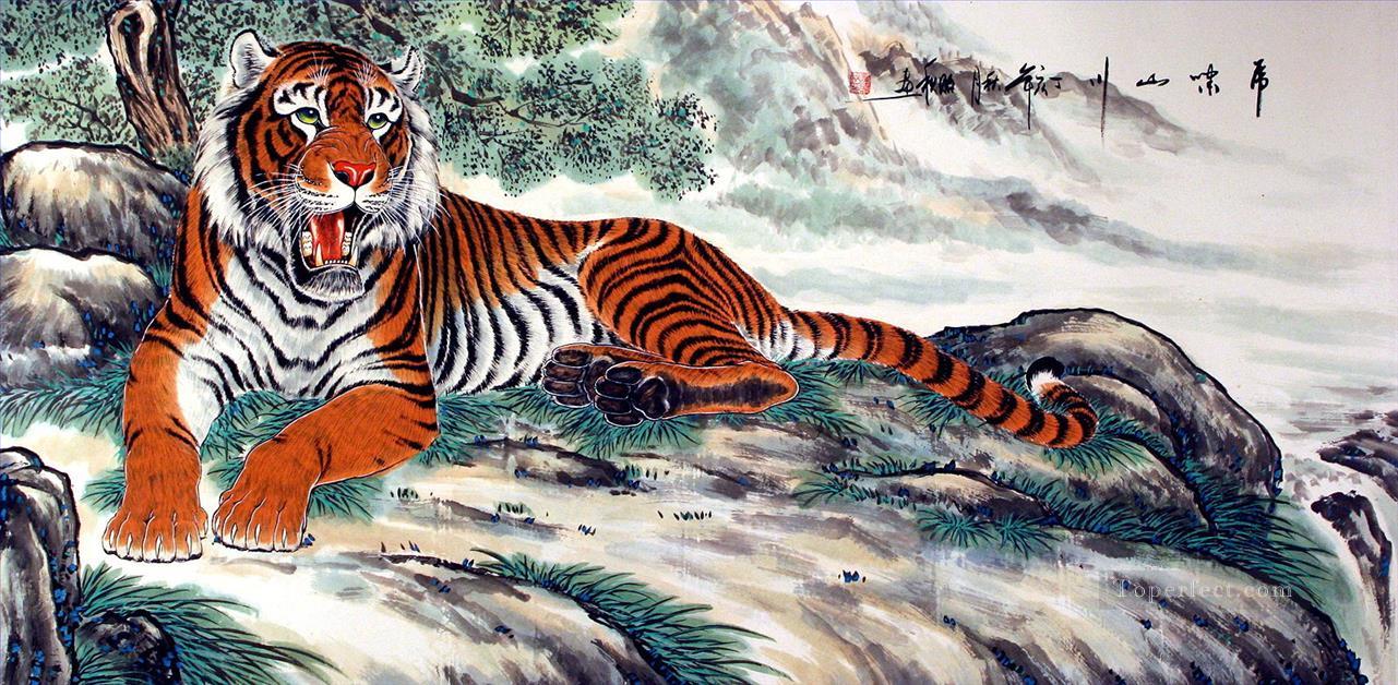 Chinese tiger Oil Paintings